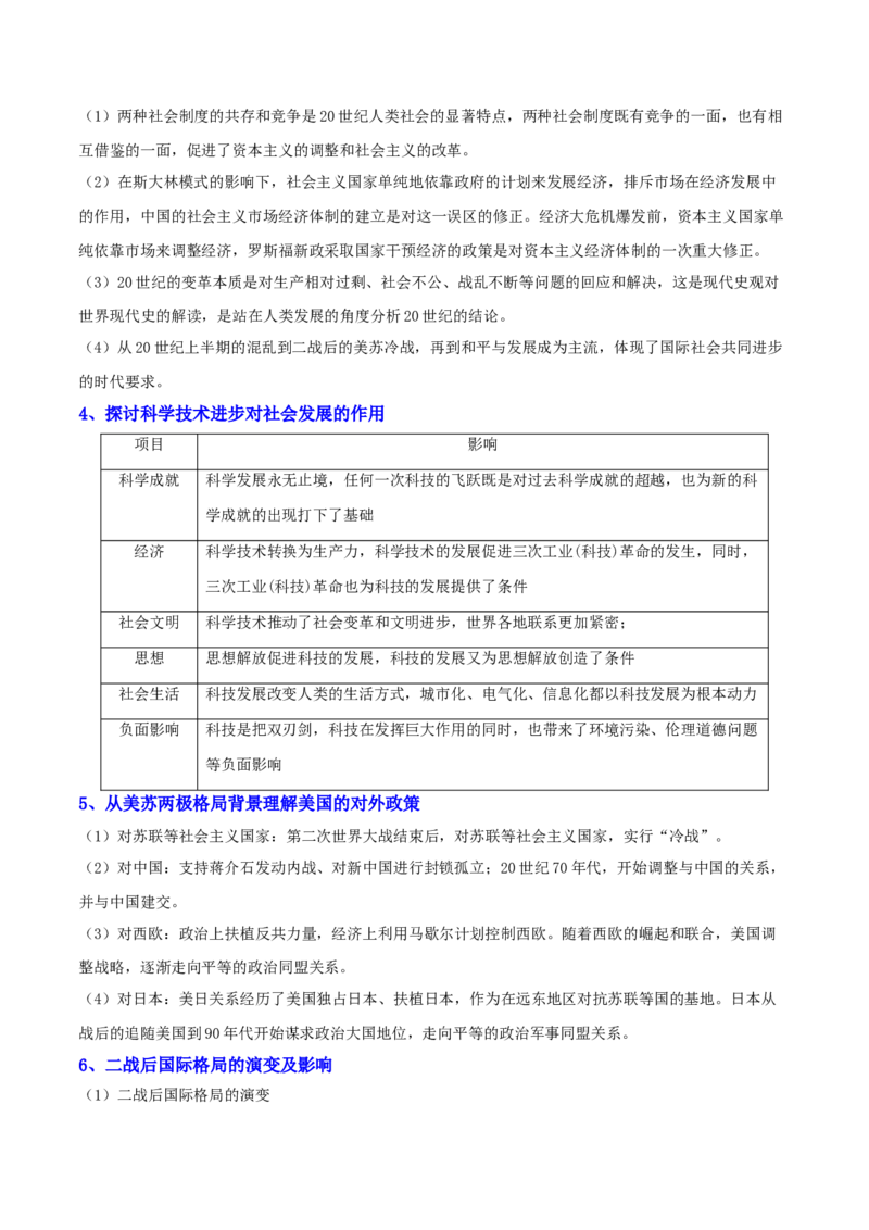 秘籍032024高考考前抢分必记核心知识点扫描&mdash;&mdash;世界史-备战2024年高考历史抢分秘籍（新高考专用）_07高考历史_2024年新高考资料_52024三轮冲刺