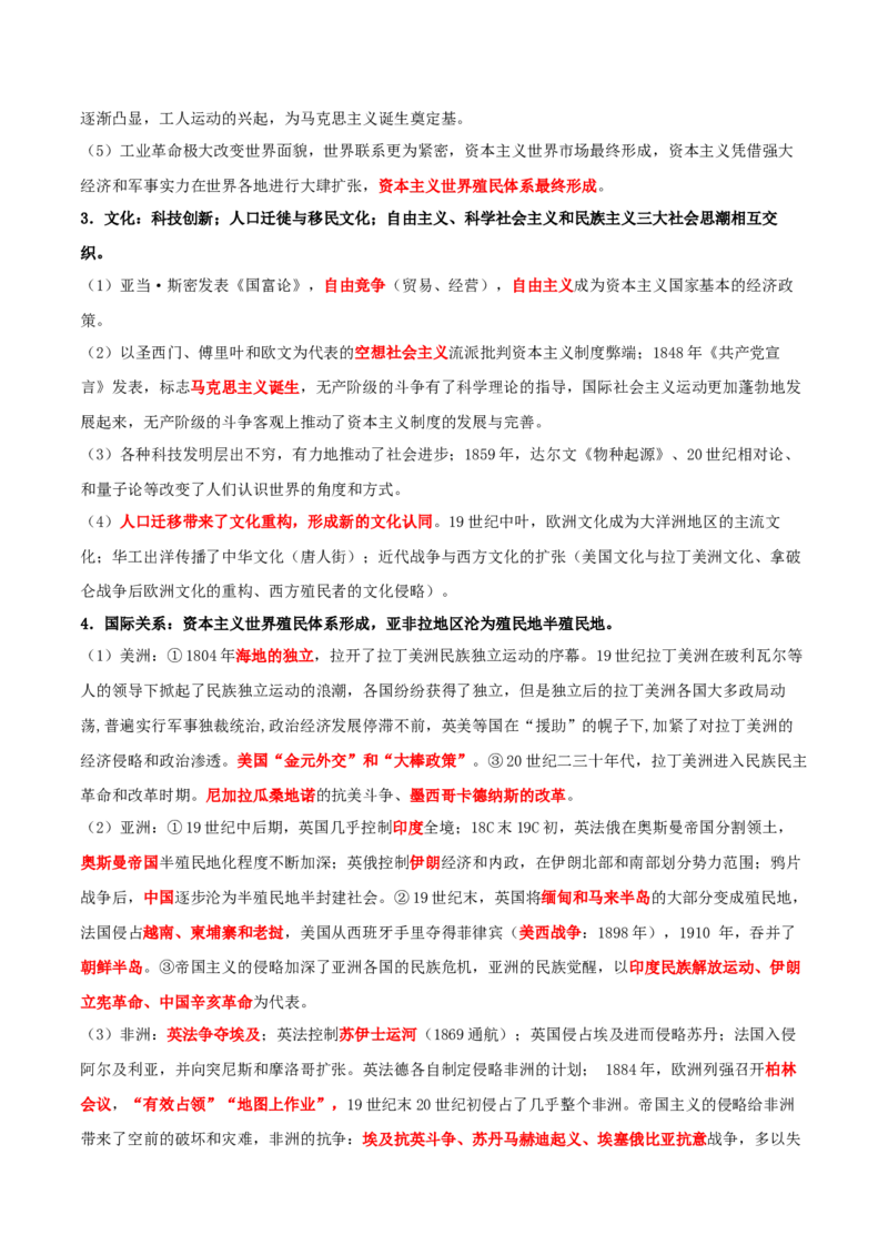 秘籍032024高考考前抢分必记核心知识点扫描&mdash;&mdash;世界史-备战2024年高考历史抢分秘籍（新高考专用）_07高考历史_2024年新高考资料_52024三轮冲刺