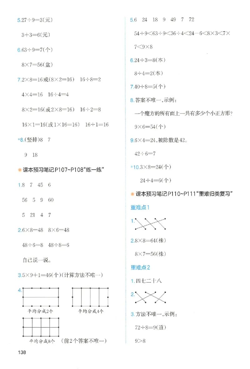 二年级数学人教版上册25秋《一本课本预习笔记》_语数英1-6年级《一本课本预习笔记》_数学人教版上册_二年级数学人教版上册25秋《一本课本预习笔记》(1)