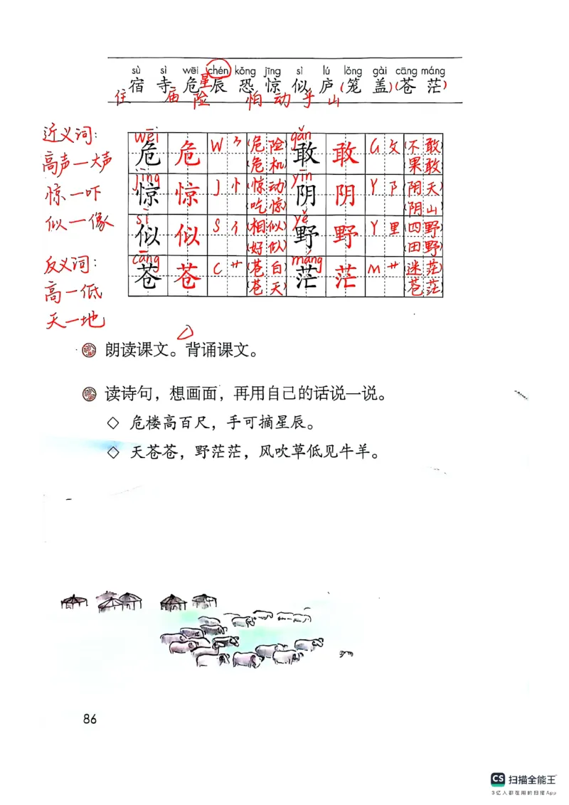 二上语文笔记(1)(3)(1)_小学1-6年级常用的上册资源汇总_二年级上册资料(1)