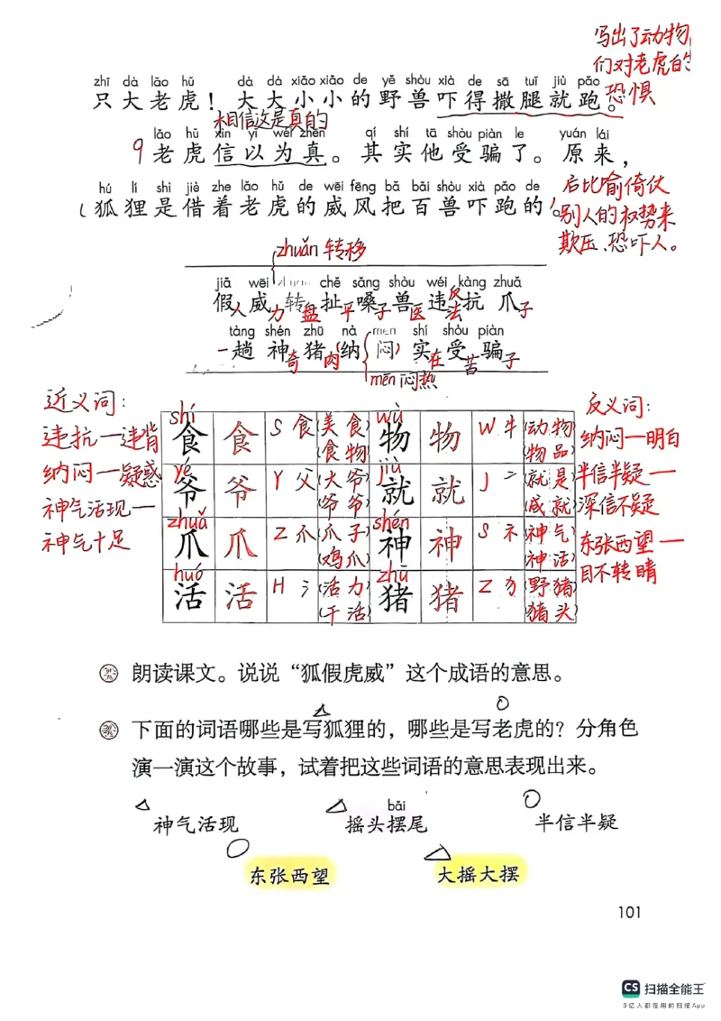 二上语文笔记(1)(3)(1)_小学1-6年级常用的上册资源汇总_二年级上册资料(1)