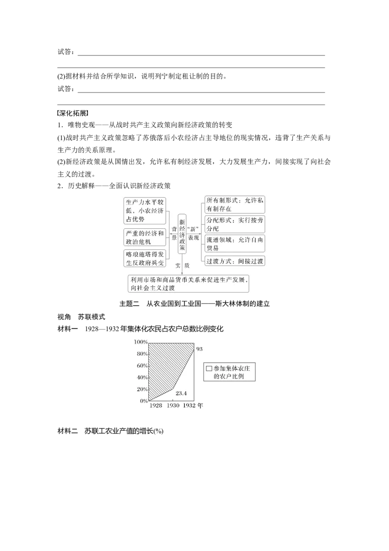 板块四　第十七单元　第55讲　苏联建设社会主义的实践_07高考历史_2025年新高考资料_一轮复习_2025高考大一轮复习讲义+课件精准备考2025年新高三历史一轮复习备课课件（完结）