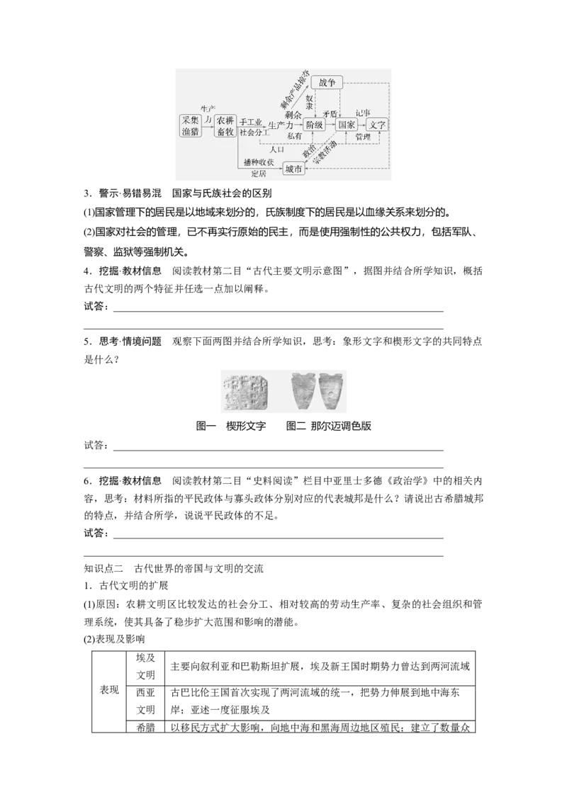 板块四　第十一单元　第29讲　古代文明的产生与发展_07高考历史_2025年新高考资料_一轮复习_2025高考大一轮复习讲义+课件精准备考2025年新高三历史一轮复习备课课件（完结）
