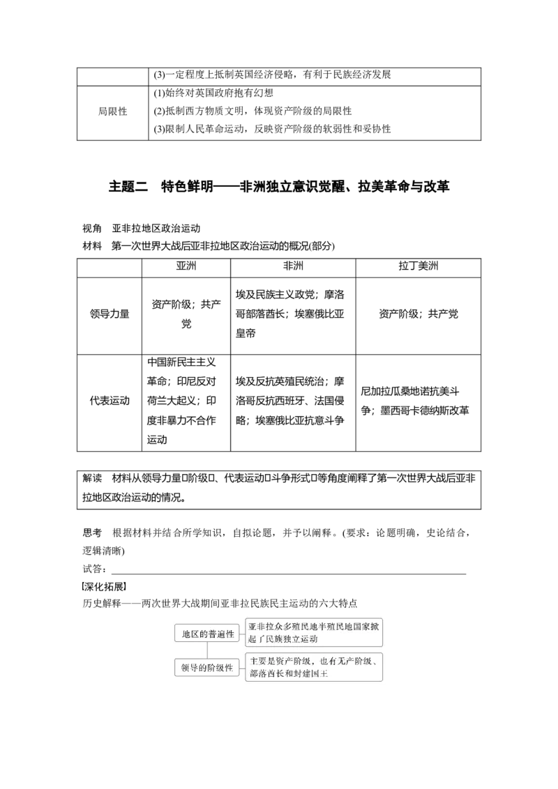 板块四　第十四单元　第42讲　亚非拉民族民主运动的高涨_07高考历史_2025年新高考资料_一轮复习_2025高考大一轮复习讲义+课件精准备考2025年新高三历史一轮复习备课课件（完结）