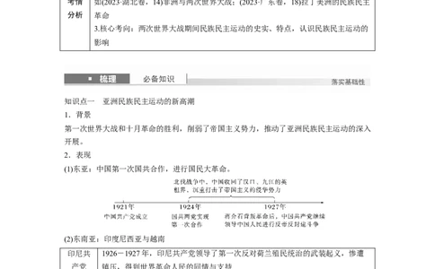 板块四　第十四单元　第42讲　亚非拉民族民主运动的高涨_07高考历史_2025年新高考资料_一轮复习_2025高考大一轮复习讲义+课件精准备考2025年新高三历史一轮复习备课课件（完结）