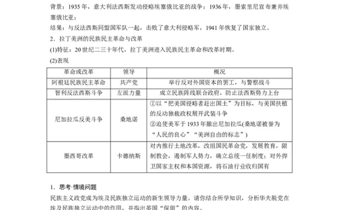 板块四　第十四单元　第42讲　亚非拉民族民主运动的高涨_07高考历史_2025年新高考资料_一轮复习_2025高考大一轮复习讲义+课件精准备考2025年新高三历史一轮复习备课课件（完结）