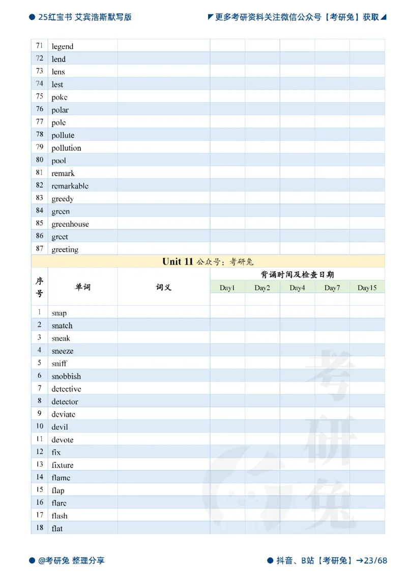 2025考研红宝书默写本-基础词_27考研真题_考研英语一、二真题+解析（1994-2026）_考研词汇默写本合集_红宝书默写本