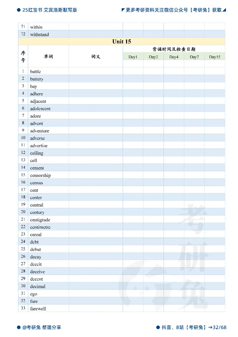 2025考研红宝书默写本-基础词_27考研真题_考研英语一、二真题+解析（1994-2026）_考研词汇默写本合集_红宝书默写本