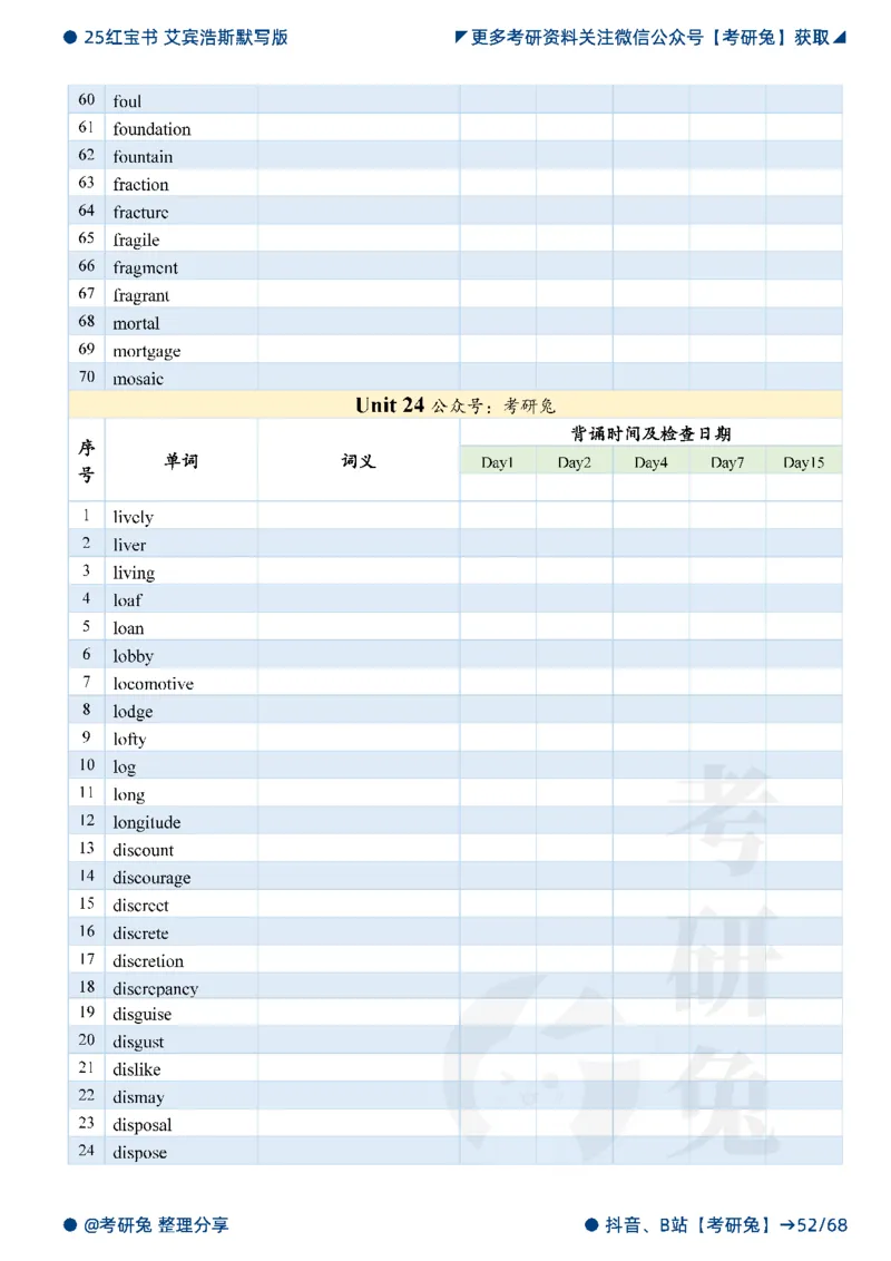 2025考研红宝书默写本-基础词_27考研真题_考研英语一、二真题+解析（1994-2026）_考研词汇默写本合集_红宝书默写本