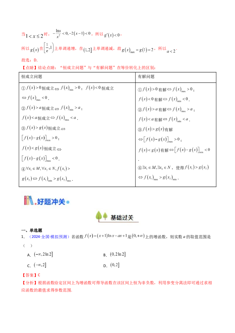 第02讲导数与函数的单调性（教师版）_2025年新高考资料_一轮复习_备战2025年高考数学一轮复习考点帮_备战2025年高考数学一轮复习考点帮（新高考通用）（完结）_第二部分专项讲义