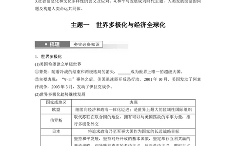 板块6第14单元第42讲　当代世界发展的特点与主要趋势_07高考历史_2024年新高考资料_1.2024一轮复习_2024年高考历史一轮复习讲义（部编版）_学生版在此文件夹_学生用书Word版文档