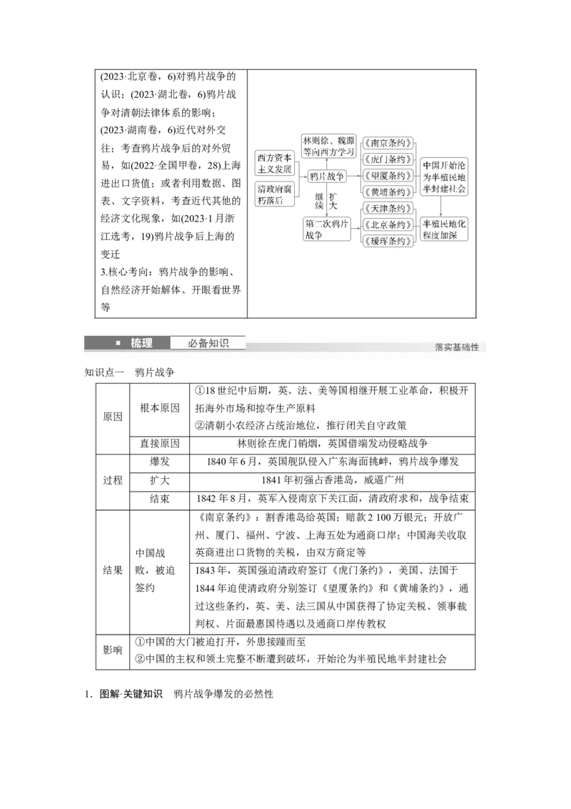 板块二　第六单元　第13讲　两次鸦片战争_07高考历史_2025年新高考资料_一轮复习_2025高考大一轮复习讲义+课件精准备考2025年新高三历史一轮复习备课课件（完结）