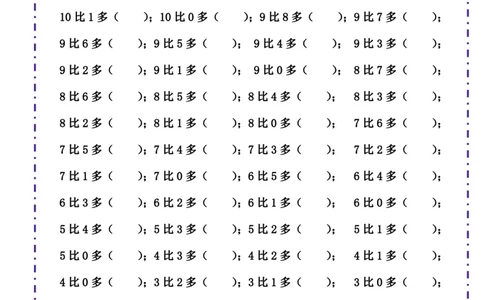 一（上）数学-《10以内比多少》填空题六大题型（含答案）_小学1-6年级常用的上册资源汇总_一年级上册资料_一年级数学