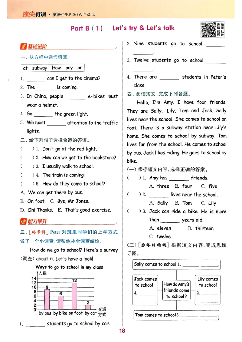 六年级英语上册人教PEP版25秋《拔尖特训》(1)_25秋小学《拔尖特训》多版本合集_3-6年级英语上册人教PEP版25秋《拔尖特训》_六年级英语上册人教PEP版25秋《拔尖特训》