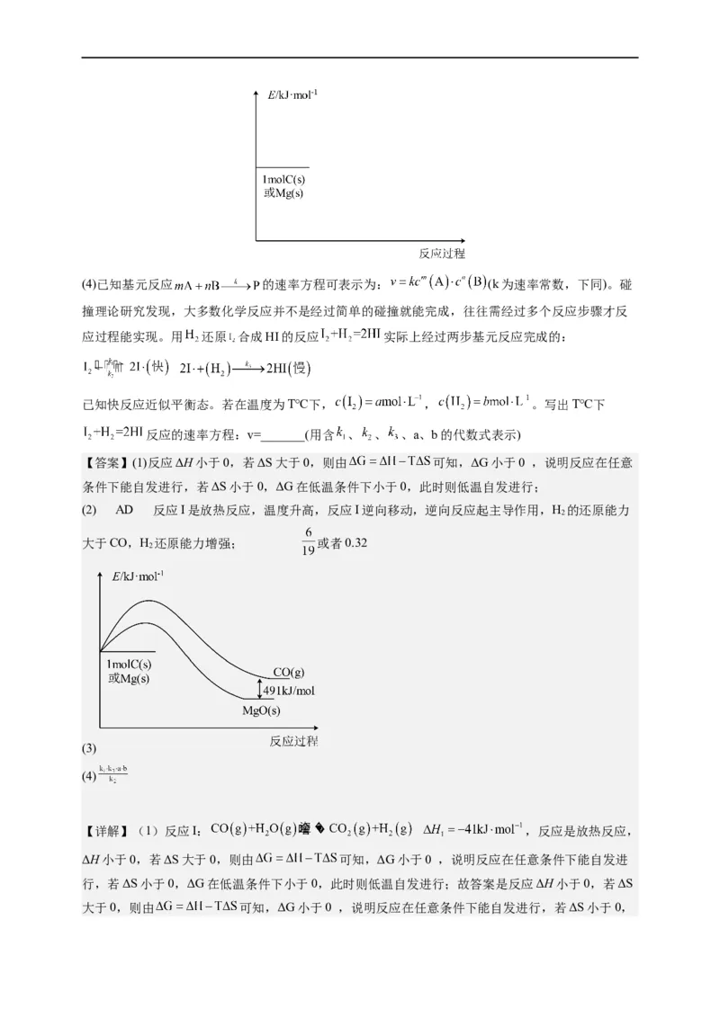 点击12『原理为王』化学反应原理--2023年高考化学热点&middot;重点&middot;难点（全国通用）（解析版）_05高考化学_通用版（老高考）复习资料_2023年复习资料_专项复习