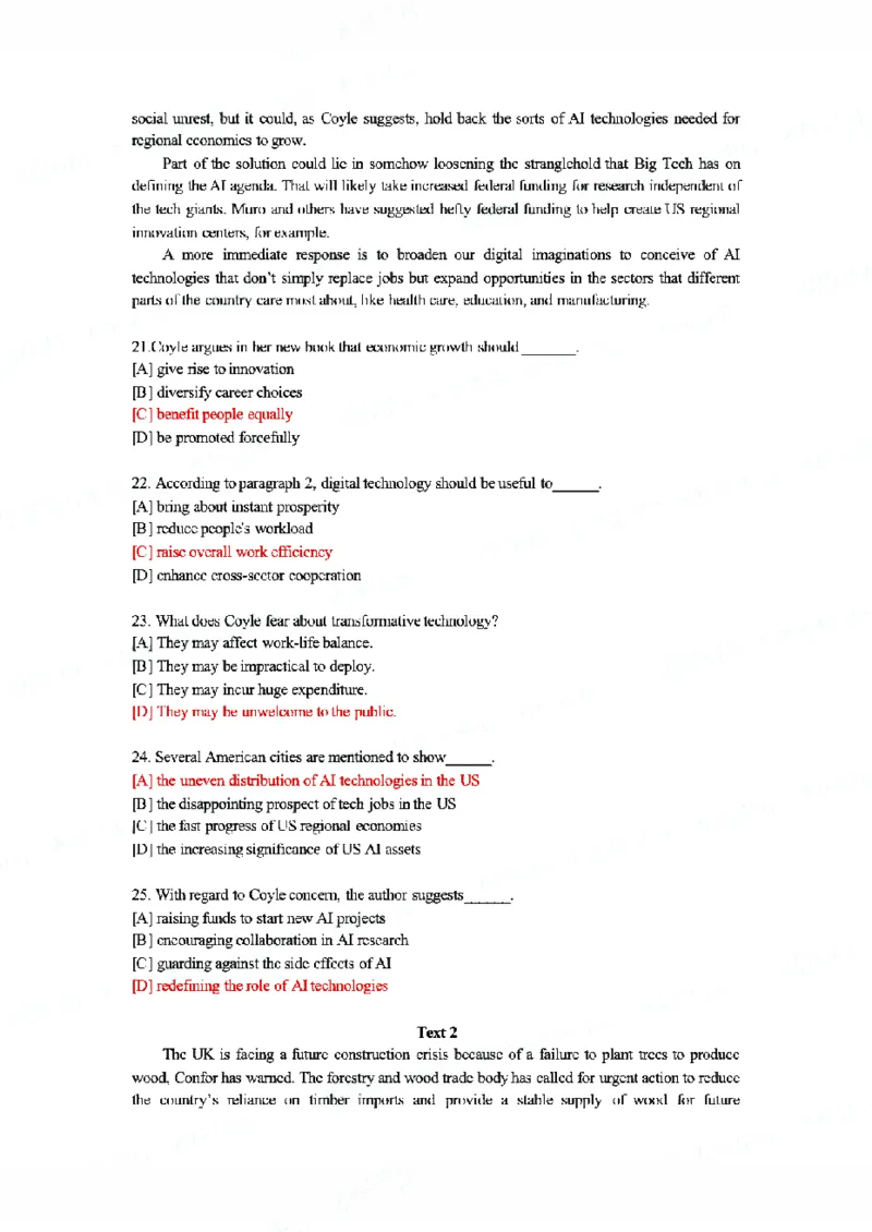 2024年英语二真题解析_27考研真题_考研英语一、二真题+解析（1994-2026）_考研英语真题阅读手译本_真题解析_英二_2010-2025考研英语解析
