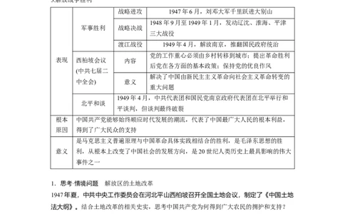 板块二　第九单元　第29讲　人民解放战争_07高考历史_2025年新高考资料_一轮复习_2025高考大一轮复习讲义+课件精准备考2025年新高三历史一轮复习备课课件（完结）