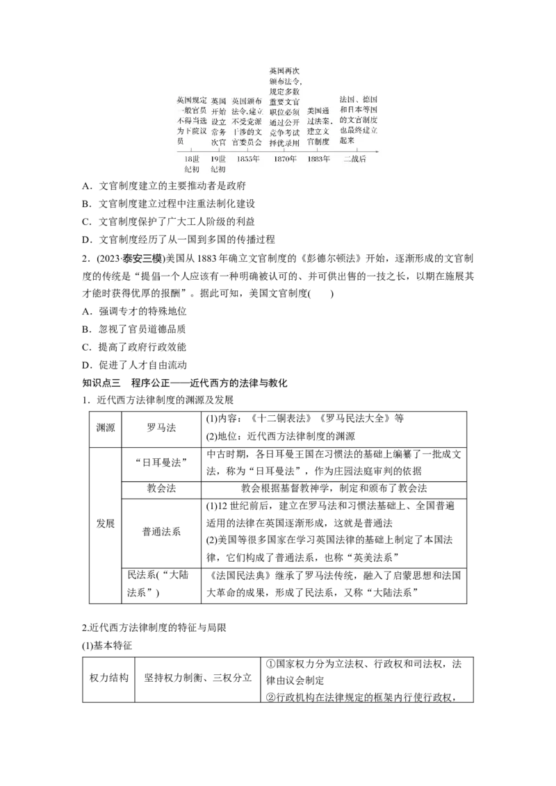 板块四　第十九单元　第63讲　近代以来西方国家制度、法律教化与基层治理_07高考历史_2025年新高考资料_一轮复习_2025高考大一轮复习历史（通史版）_学生用书Word版文档全书