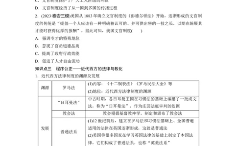 板块四　第十九单元　第63讲　近代以来西方国家制度、法律教化与基层治理_07高考历史_2025年新高考资料_一轮复习_2025高考大一轮复习历史（通史版）_学生用书Word版文档全书