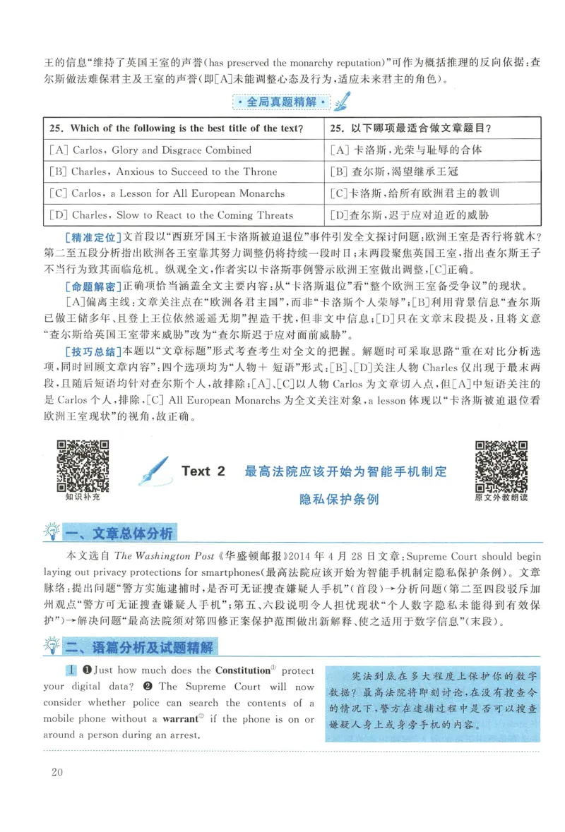 2015年考研英语一真题解析_27考研真题_考研英语一、二真题+解析（1994-2026）_0.考研英语一真题与解析（1980-2026）_2.2010-2024年英语一真题及解析_2010-2023答案解析