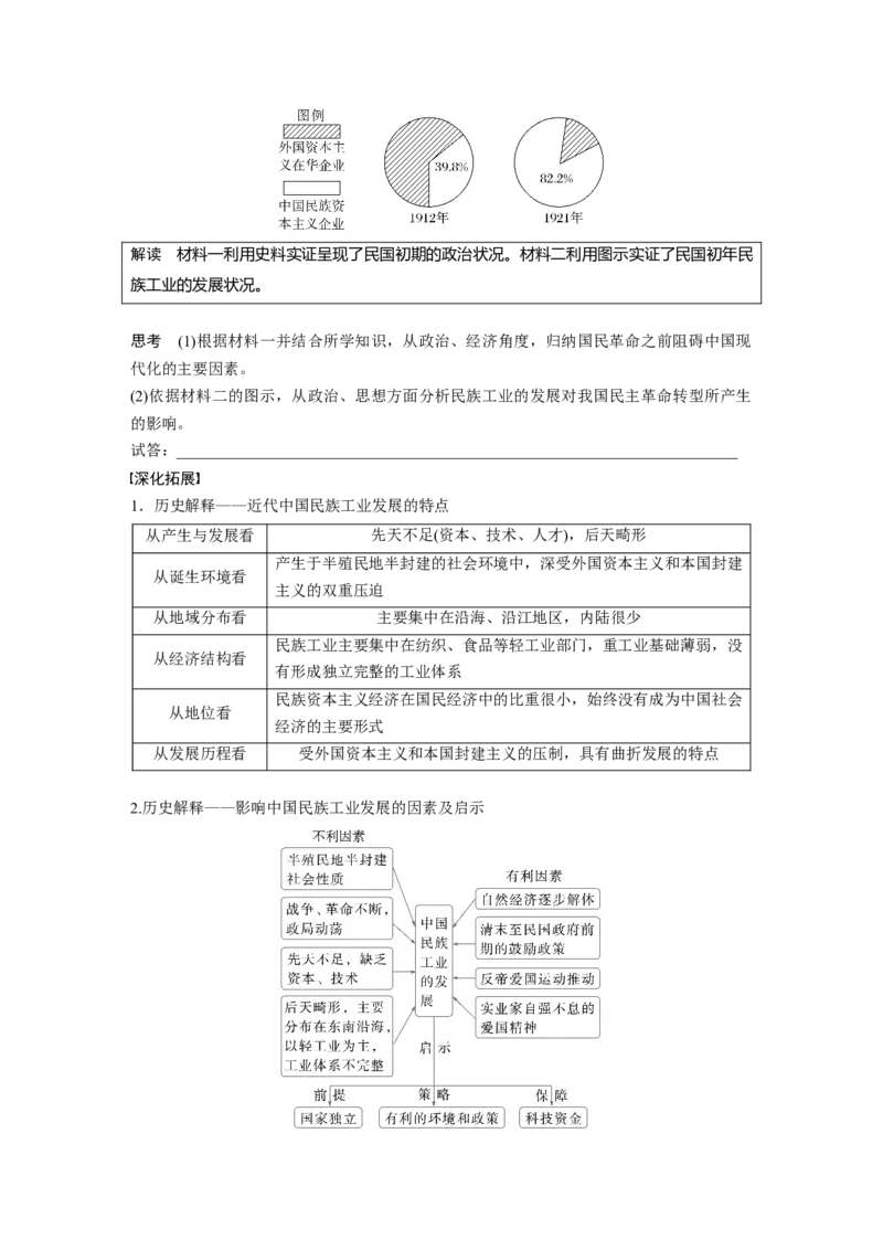 板块二　第八单元　第24讲　北洋军阀统治时期的政治、经济与文化_07高考历史_2025年新高考资料_一轮复习_2025高考大一轮复习历史（通史版）_学生用书Word版文档全书_大一轮复习讲义