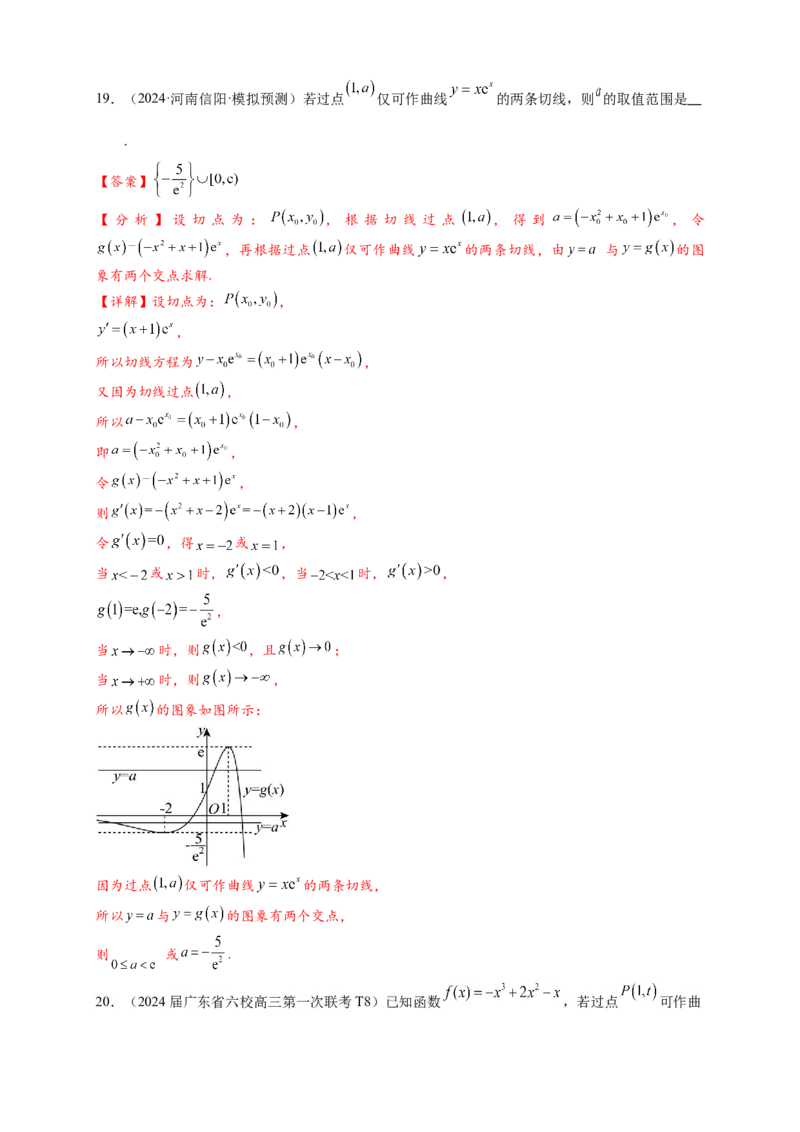 热点专题3-2切线问题综合11类题型（解析版）-2025年高考数学热点题型追踪与重难点专题突破（新高考专用）_02高考数学_2025年新高考资料_二轮复习