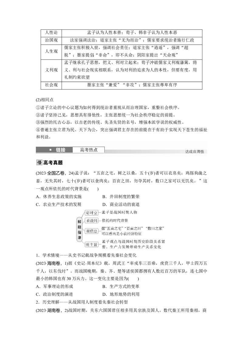 板块一　第一单元　第2讲　诸侯纷争与变法运动_07高考历史_2025年新高考资料_一轮复习_2025高考大一轮复习讲义+课件精准备考2025年新高三历史一轮复习备课课件（完结）