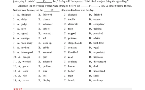 热点09人文情怀之完形填空押题-2024年高考英语热点&middot;重点&middot;难点专练（新高考专用）（解析版）_03高考英语_新高考复习资料_2024年新高考资料_专项复习资料_热点练
