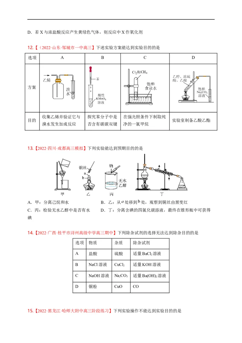 点击06『辨玉识金』物质鉴别、实验设计与评价--2023年高考化学热点&middot;重点&middot;难点（全国通用）（测试版）_05高考化学_通用版（老高考）复习资料_2023年复习资料_专项复习