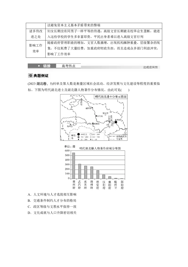 版块五　第十六单元　第52讲　中西方官员选拔与管理_07高考历史_2025年新高考资料_一轮复习_2025高考大一轮复习讲义+课件精准备考2025年新高三历史一轮复习备课课件（完结）