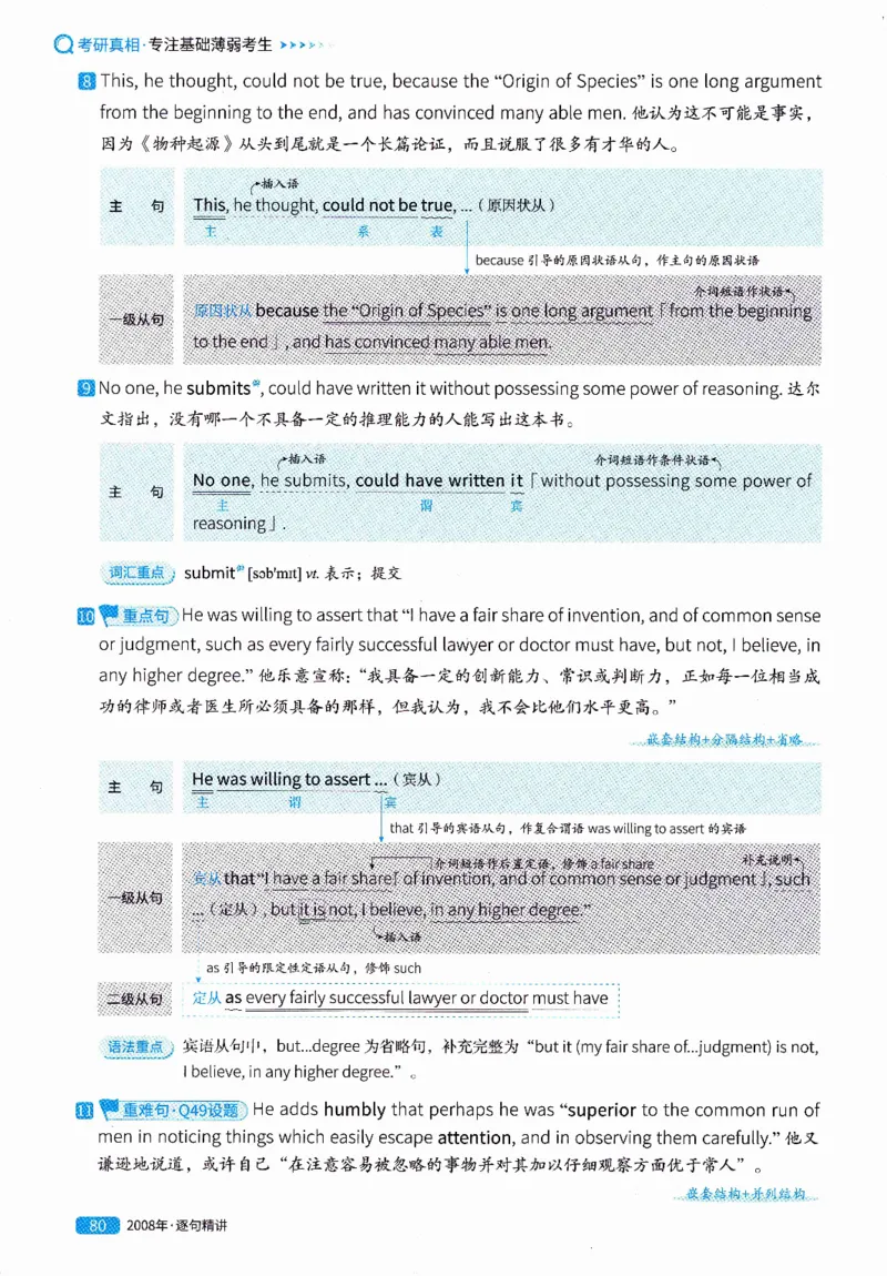 真题解析篇（一）逐句精讲英语(二）2007-2016_压缩_27考研真题_考研英语一、二真题+解析（1994-2026）_02.考研真相_2027《考研真相》（英二）