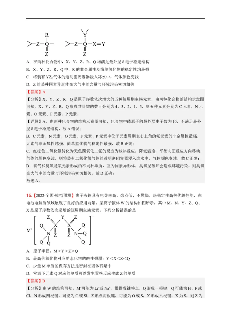 点击05『原来是你』元素周期律--2023年高考化学热点&middot;重点&middot;难点（全国通用）（解析版）_05高考化学_通用版（老高考）复习资料_2023年复习资料_专项复习