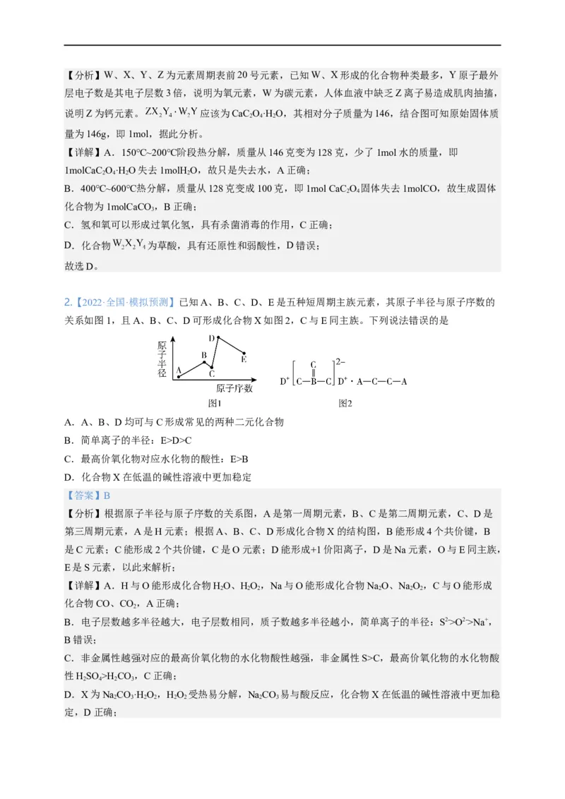 点击05『原来是你』元素周期律--2023年高考化学热点&middot;重点&middot;难点（全国通用）（解析版）_05高考化学_通用版（老高考）复习资料_2023年复习资料_专项复习