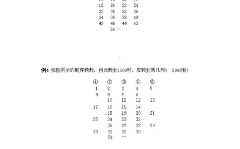 三年级下册数学奥数知识点讲解第1课《从数表中找规律》通用版（含答案）_奥数专题合集_H003小学奥数培训班课程+习题_1-6年级上下册奥数_三年级