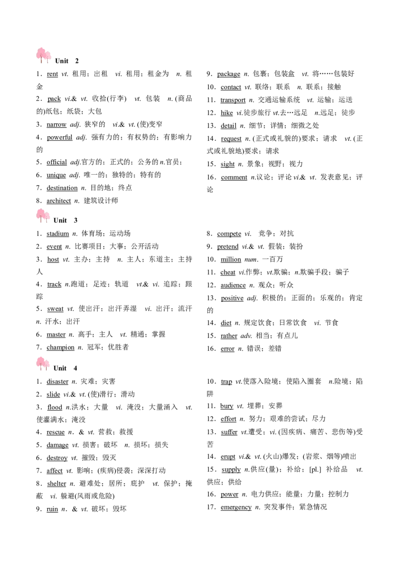 第01讲单词+短语（必修1~必修3）重点易考单词变形+词义辨析（讲义）（解析版）_03高考英语_新高考复习资料_2025年新高考复习_词汇