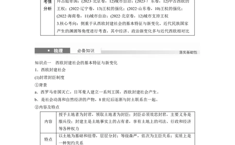 板块四　第十一单元　第30讲　中古时期的欧洲_07高考历史_2025年新高考资料_一轮复习_2025高考大一轮复习讲义+课件精准备考2025年新高三历史一轮复习备课课件（完结）