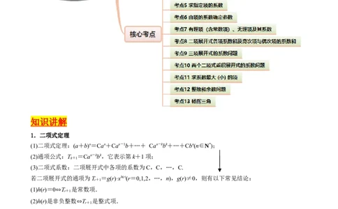 第03讲二项式定理（教师版）_02高考数学_2025年新高考资料_一轮复习_备战2025年高考数学一轮复习考点帮_备战2025年高考数学一轮复习考点帮（新高考通用）（完结）_第二部分专项讲义