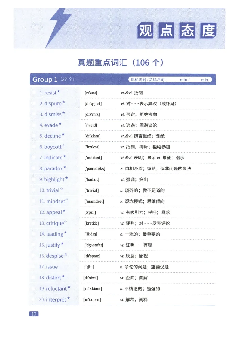 27考研词汇闪过真题重点阅读词汇_27考研真题_考研英语一、二真题+解析（1994-2026）_考研词汇默写本合集_02.词汇闪过_附册（共9本）