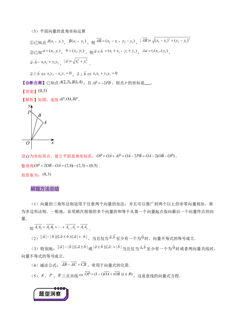 第01讲平面向量的概念及线性运算（六大题型）（讲义）（解析版）_2025年新高考资料_一轮复习_2025年高考数学一轮复习讲练测（新教材新高考，含2024高考真题）_第五章平面向量与复数