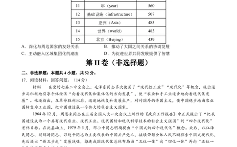模块检测卷05中国现代史（原卷版）_07高考历史_2025年新高考资料_一轮复习_2025年高考历史一轮复习讲练测（新教材新高考）（完结）_模块检测卷_模块检测卷05+中国现代史（16+4模式）