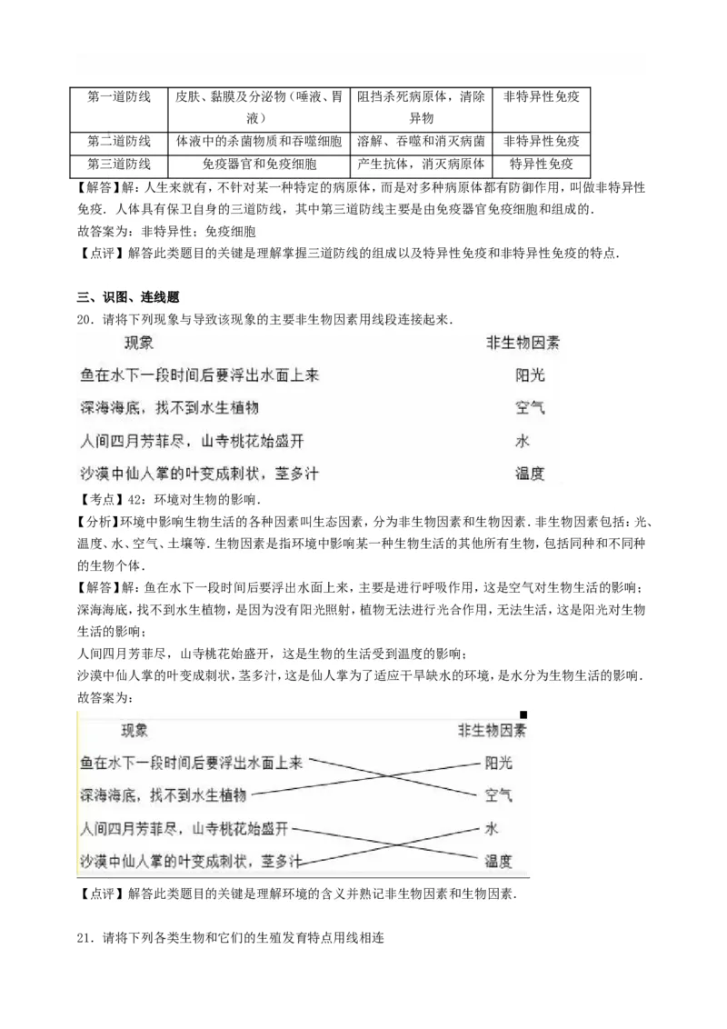 2016年贵州贵阳中考生物真题及答案23页_贵州中考_6.贵州中考生物（2015-2025）
