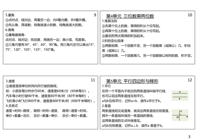 四年级上册数学笔记-满分资料专属(1)_小学1-6年级常用的上册资源汇总_四年级上册资料(1)
