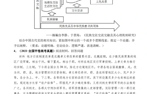 第04讲从三国两晋南北朝到五代十国的政权更迭与民族交融（原卷版）_07高考历史_新高考复习资料_2024年新高考复习资料_一轮复习资料_讲义+练习