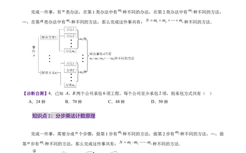 第01讲计数原理（三大题型）（讲义）（原卷版）_2025年新高考资料_一轮复习_2025年高考数学一轮复习讲练测（新教材新高考，含2024高考真题）_第十章计数原理、概率、随机变量及其分布