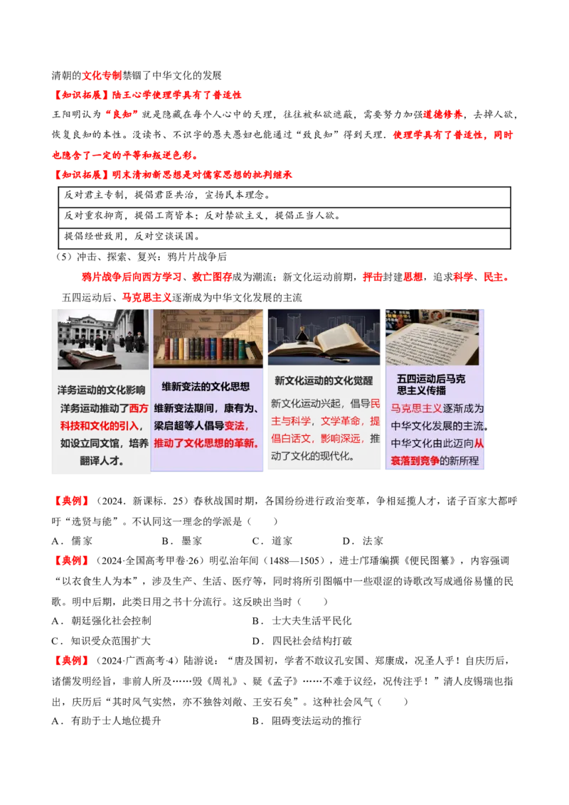 热点05《哪吒2》现象级热映&mdash;传承和弘扬中国传统文化（讲义）（原卷版）_07高考历史_2025年新高考资料_二轮复习_01高考语文等多个文件