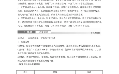 板块五　第十八单元　第67讲　商路、贸易与文化交流_07高考历史_2025年新高考资料_一轮复习_2025高考大一轮复习讲义+课件精准备考2025年新高三历史一轮复习备课课件（完结）_810