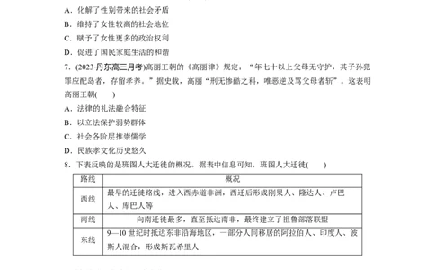 板块四　第十一单元　训练31中古时期的亚洲、非洲和美洲_07高考历史_2025年新高考资料_一轮复习_2025高考大一轮复习讲义+课件精准备考2025年新高三历史一轮复习备课课件（完结）