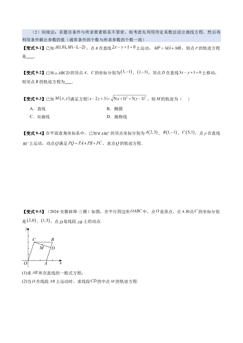 第01讲直线的方程（九大题型）（讲义）（原卷版）_2025年新高考资料_一轮复习_2025年高考数学一轮复习讲练测（新教材新高考，含2024高考真题）_第八章平面解析几何