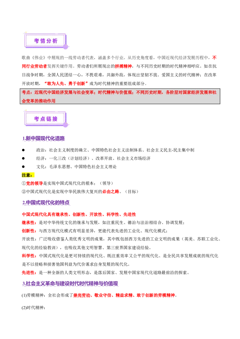 热点01历史视角下的2025年非遗春晚（讲义）（原卷版）_07高考历史_2025年新高考资料_二轮复习_01高考语文等多个文件_上好课2025年高考历史二轮复习讲练测（新高考通用）