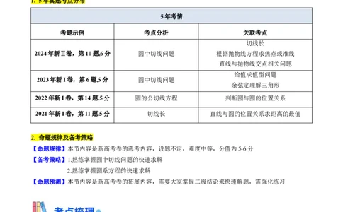 第03讲圆中的切线方程、切点弦方程及圆系方程（高阶拓展、竞赛适用）（教师版）_2025年新高考资料_一轮复习_备战2025年高考数学一轮复习考点帮_第二部分专项讲义_第八章平面解析几何